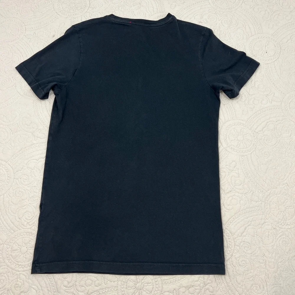 Gucci Mens Black Cotton Graphic Metal Logo T-Shirt Made in Italy Size S *READ
